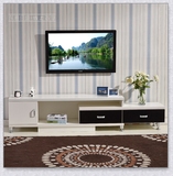 冯靓家居实木组合时尚宜家客厅简约可伸缩白色欧式电视柜板式家具