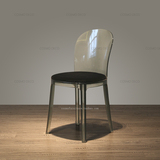 特价黑色透明时尚欧式创意设计休闲简约现代宜家小户型实用餐椅
