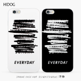 hidog苹果iPhone6s手机套硅胶6plus手机壳浮雕防摔简约情侣5s外壳