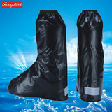 加厚防水鞋套雨具时尚长筒黑色便捷 防雨鞋套脚套 户外男女垂钓