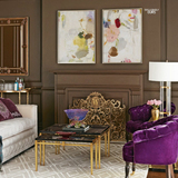 现代简约原创手绘抽象艺术挂画样板房客厅沙发背景墙画北欧装饰画