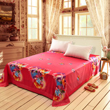 纯棉3D花朵加大单双人床单单件全棉欧式床上用品被单简约个性家纺
