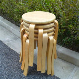 宜家圆凳圆凳子方凳曲木圆凳凳子家用凳子实木餐凳木头椅特价