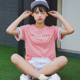 12-13-14-15-16-18岁大童少女孩夏天上衣服初中学生韩版短袖T恤潮