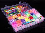 彩虹编织机彩色橡皮筋手链DIY手工编织儿童益智玩具礼物大28格