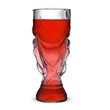 啤酒杯1个玻璃透明白酒球赛超大玻璃杯杯子酒吧酒器创意大力神