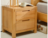 简约现代原木纯白橡木实木家具实木床头柜 边柜 角柜 储物柜