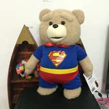 原单超人款泰迪熊毛衣款ted围裙熊玩偶毛绒玩具公仔毕业生日礼物