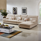 现代简约休闲布艺沙发组合 客厅大小户型转角沙发  可拆洗可定制