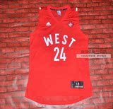 专柜正品 NBA全明星 西部24号 科比球衣 库里篮球服 詹姆斯 红色