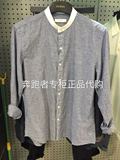 ZIOZIA男装新款立领条纹衬衫专柜正品代购CBW2WC1107原价498