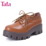 Tata/他她2015年秋季专柜同款牛皮女单鞋2DO21CM5  专柜2