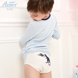 AIMER Kids爱慕儿童新品专柜正品恐龙时代中腰三角内裤AK222H81