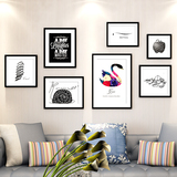 2016新品现代简约装饰画 创意家居房间三联以上墙画抽象风景画