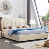 布床1.5 1.8 2米简约现代大小户型双人床气动软床储物布艺床婚床