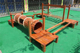户外活动玩具平衡木训练组合儿童体育器材钻洞木制大型玩具攀爬