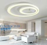 LED 亚克力客厅吸顶灯现代简约卧室创意极简北欧圆圈环形奢华灯饰