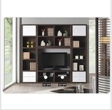 电视柜组合书柜背景墙储物自由组合韩式板式电视柜可定制定做