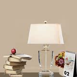 欧式简约LED书房客厅卧室床头灯时尚水晶创意装饰节能台灯调光