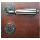 贝尔维帝铜锁欧式美式纯铜全铜黑色分体锁简约卧室浴室房门锁