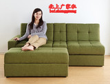 北欧现代韩式日式小户型客厅多功能带强大储物空间布艺组合沙发床