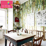 茂行艺术壁纸个性壁画 欧式油画抽象客厅背景墙纸绿树林春意满堂