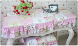 粉色拼布化妆桌套桌布套搭布茶几罩电视柜罩万能搭布餐桌布可定做