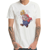 恶搞创意超级玛丽马里奥电玩游戏机夏季短袖T恤衫男士装纯棉包邮