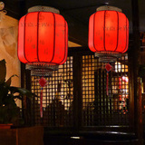 古典羊皮灯笼防水餐厅阳台门厅茶楼宫灯吊灯酒楼过产道大红福字灯