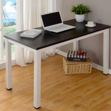 特价桌椅组合简约现代钢木组装时尚快餐桌长方形笔记本电脑桌定制
