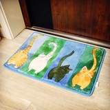 韩式猫咪地垫门垫进门客厅卡通脚垫地毯卧室厨房家用门口防滑垫子