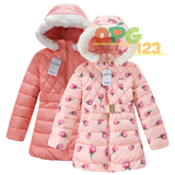 2015冬装新款巴拉巴拉女童羽绒服儿童中大童中长款加厚羽绒服外套