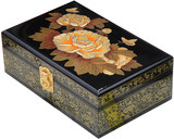 木质中式复古古典平遥推光漆器首饰盒收纳梳妆化妆盒结婚礼品