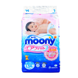 moony尤妮佳婴儿纸尿裤超薄透气尿不湿尿片L54片日本进口