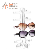 岸非简易5付眼镜展示架子 太阳镜收纳架支架台式 眼镜店道具
