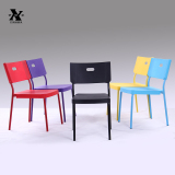 塑料椅子靠背成人塑料椅办公椅创意塑料椅子家用塑料椅子休闲椅