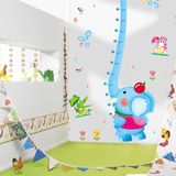 身高墙贴儿童房装饰画卡通壁画幼儿园墙贴长颈鹿贴纸3D亚克力立体