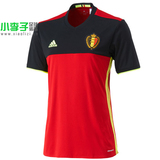 小李子:专柜正品Adidas 2016欧洲杯比利时主场短袖足球服AA8744