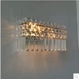 欧式床头灯卧室客厅灯过道楼梯墙壁灯led现代简约长方形水晶壁灯