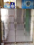 不锈钢储物柜阳晒柜台防水防台杂物柜子简易加厚组装碗柜铝合金阳