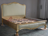 欧式实木真皮高箱床1.8米2米双人大床美式1.5床卧室简约家具包邮
