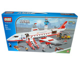 新乐新古迪航空系列8913大型飞机小颗粒益智兼容乐高拼装积木玩具