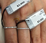 香港代购周大福专柜逸彩系列低调华丽18K玫瑰金白金钻石戒指排钻
