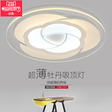 诗美 led吸顶灯现代简约客厅餐厅灯具创意个性超薄圆形卧室灯温馨