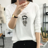 2016秋季新款韩版长袖t恤女上衣打底衫纯棉显瘦体恤休闲时尚女装