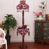 欧式 美式田园 紫实用茶几桌落地灯 客厅灯 宜家创意床头灯卧室