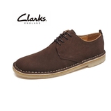 英国代购正品Clarks其乐沙漠靴男鞋经典复古系带牛皮真皮透气短靴