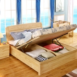 新西兰松木高箱床1.2米全实木床1.5/1.8米箱体床单人双人床储物床