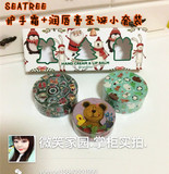 包邮韩国seatree熙萃蒸汽护手霜2个+淡彩唇膏圣诞新年限量版礼盒