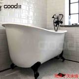 古德卫浴独立式铸铁搪瓷贵妃大浴缸1.4m1.5米欧式加深公主小浴盆